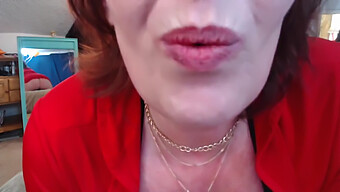 A Mature Redhead With A Big Ass Denies Orgasm During Webcam Encounter