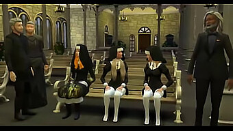 Seductive Catholic Parents Lead Innocent Nuns Into Forbidden Sex, Teaching Them About Sin'S Consequences In A 3d Hentai Video