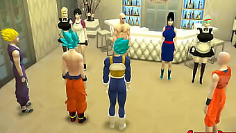 La Japonesa Hentai Muestra A Sus Maridos Cornudos Goku, Gohan Y Vegeta Castigando A Sus Esposas Por Infidelidad