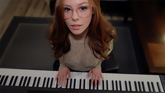 Teen Student Learns Piano And Gets A Naughty Blowjob From Teacher