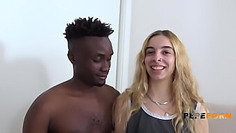 Irina Love's first experience with a large black penis