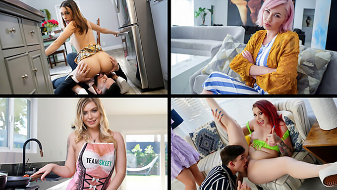 Hochwertige Zusammenstellung wilder Faceitting-Momente mit Jane Wilde, Arietta Adams, Adira Allure und Sera Ryder